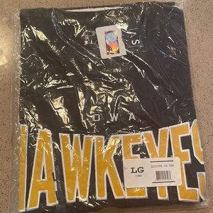 Iowa Hawkeyes shirt. Size L. Embroidered on front.